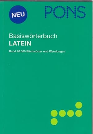 Immagine del venditore per PONS Basiswrterbuch Latein. Latein-Deutsch /Deutsch-Latein Rund 40.000 Stichwrter und Wendungen venduto da Leipziger Antiquariat