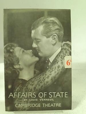 Seller image for Affairs Of State: Souvenir Theatre Programme Performed At Cambridge Theatre, Cambridge Circus, London for sale by World of Rare Books