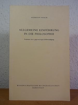 Imagen del vendedor de Allgemeine Einfhrung in die Philosophie. Probleme ihrer gegenwrtigen Selbstauslegung a la venta por Antiquariat Weber