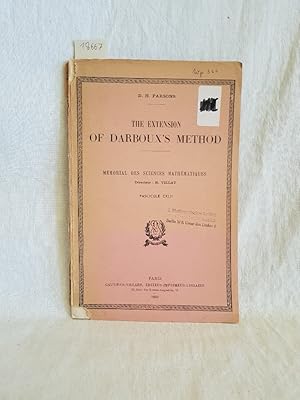 The Extension of Darboux's Method. (= Mémorial des Sciences Mathématiques, Fascicule CXLII).