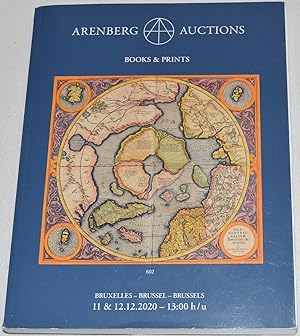 Arenberg Auctions: Books & Prints. Brussels, 11 & 12.12.2020; Auction #12