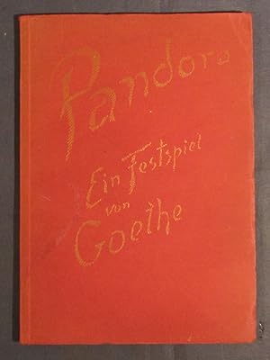 Immagine del venditore per Pandora. Ein Festspiel von Goethe. venduto da Das Konversations-Lexikon