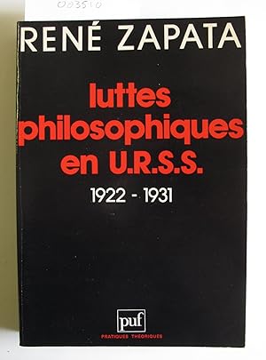 Luttes philosophiques en U.R.S.S. 1922-1931