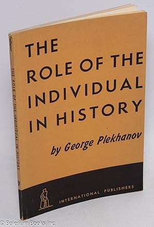 Seller image for The role of the individual in history for sale by Bolerium Books Inc.