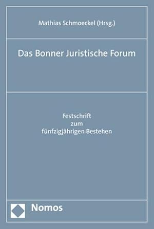 Immagine del venditore per Das Bonner Juristische Forum venduto da BuchWeltWeit Ludwig Meier e.K.