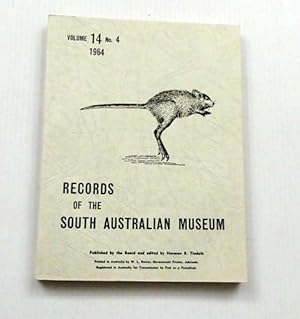 Bild des Verkufers fr Records of the South Australian Museum Volume 14 No 4 zum Verkauf von Adelaide Booksellers