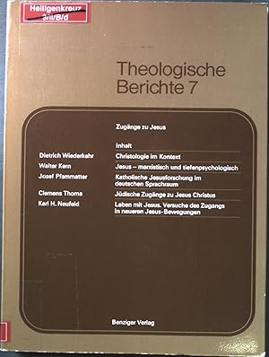 Seller image for Zugnge zu Jesus. Theologische Berichte Band 7. for sale by books4less (Versandantiquariat Petra Gros GmbH & Co. KG)