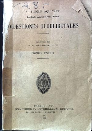 Imagen del vendedor de Quaestiones Quodlibetales; a la venta por books4less (Versandantiquariat Petra Gros GmbH & Co. KG)