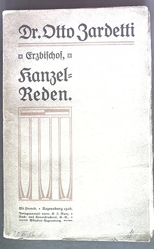 Bild des Verkufers fr Kanzelreden. zum Verkauf von books4less (Versandantiquariat Petra Gros GmbH & Co. KG)