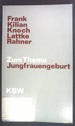 Bild des Verkufers fr Zum Thema Jungfrauengeburt. zum Verkauf von books4less (Versandantiquariat Petra Gros GmbH & Co. KG)