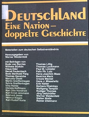 Bild des Verkufers fr Deutschland, eine Nation - doppelte Geschichte : Materialien zum deutschen Selbstverstndnis. Forschungsgruppe Deutschland: Arbeitsergebnisse der Studiengruppe Deutschlandforschung ; 5 zum Verkauf von books4less (Versandantiquariat Petra Gros GmbH & Co. KG)