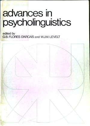 Imagen del vendedor de Advances in Psycholinguistics; a la venta por books4less (Versandantiquariat Petra Gros GmbH & Co. KG)