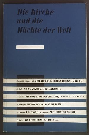 Image du vendeur pour Funktion der Kirche inmitten der Mchte der Welt. -in: Die Kirche und die Mchte der Welt. mis en vente par books4less (Versandantiquariat Petra Gros GmbH & Co. KG)