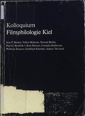 Image du vendeur pour Kolloquium Filmphilologie Kiel: Workbook zu Tennessee Williams' "Cat on a Hot Tin Roof". mis en vente par books4less (Versandantiquariat Petra Gros GmbH & Co. KG)
