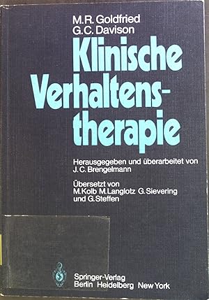 Immagine del venditore per Klinische Verhaltenstherapie. venduto da books4less (Versandantiquariat Petra Gros GmbH & Co. KG)
