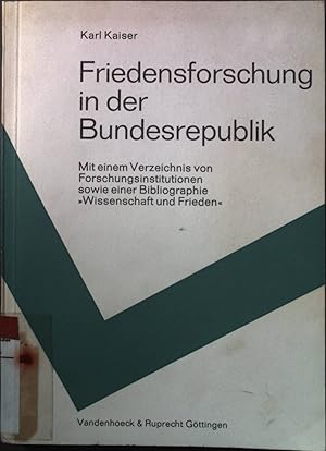 Bild des Verkufers fr Friedensforschung in der Bundesrepublik: Gegenstand und Aufgaben der Friedensforschung, ihre Lage in der Bundesrepublik sowie Mglichkeiten und Probleme ihrer Frderung. zum Verkauf von books4less (Versandantiquariat Petra Gros GmbH & Co. KG)