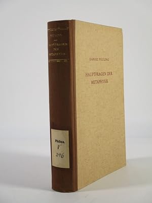 Seller image for Hauptfragen der Metaphysik. Einfhrung in das philosophische Leben. for sale by Antiquariat Bookfarm