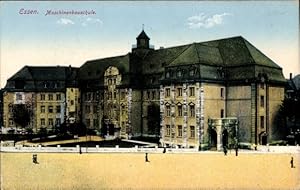 Bild des Verkufers fr Ansichtskarte / Postkarte Essen im Ruhrgebiet, Maschinenbau Schule zum Verkauf von akpool GmbH