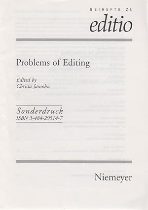 Seller image for Where are the Bibliographers of Yesteryear? [From: Beihefte zu Editio, Bd. 14, Problems of Editing]. for sale by Fundus-Online GbR Borkert Schwarz Zerfa