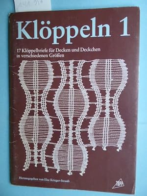 TOPP Klöppeln 1. 17 Klöppelbriefe für Decken und Deckchen in verschiedenen Größen. Inhalt der Map...