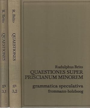 Image du vendeur pour Quaestiones super Priscianum minorem, 1 und 2 [2 Vols.] / Radulphus Brito; hrsg. u. eingel. v. Heinz W. Enders & Jan Pinborg; Grammatica Speculativa, 3,1/2 mis en vente par Licus Media