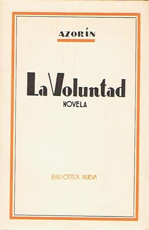 Imagen del vendedor de LA VOLUNTAD a la venta por Librera Torren de Rueda