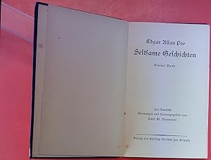 Seller image for Seltsame Geschichten. Vierter und fnfter Band. for sale by biblion2