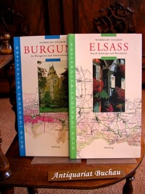 2 Bände des Autors: 1. Burgund. Zu Weingärten und Sehenswürdigkeiten / 2. Elsass. Durch rebberge ...