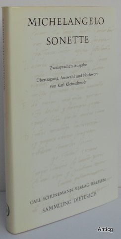 Sonette. Zweisprachen-Ausgabe. Übertragung, Auswahl und Nachwort von Karl Kleinschmidt.