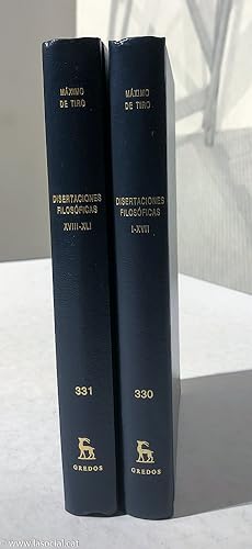 Seller image for Disertaciones filosoficas I-XVII y XVIII-XLI (2 tomos) for sale by La Social. Galera y Libros