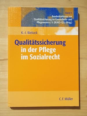 Bild des Verkufers fr Qualittssicherung der Pflege im Sozialrecht zum Verkauf von Versandantiquariat Manuel Weiner