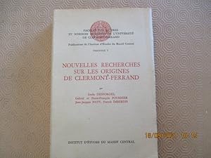 Seller image for Nouvelles Recherches sur Les Origines de Clermont-Ferrand. for sale by LE MUSEE DU LIVRE