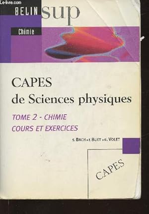 Image du vendeur pour CAPES de sciences physiques mis en vente par Le-Livre