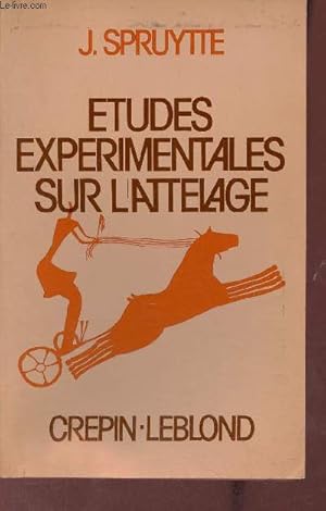 Image du vendeur pour Etudes exprimentales sur l'attelage. mis en vente par Le-Livre