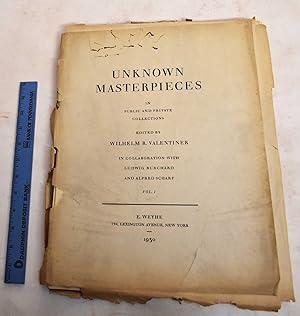 Immagine del venditore per Unknown Masterpieces in Public and Private Collectionas, Volume 1 venduto da Mullen Books, ABAA