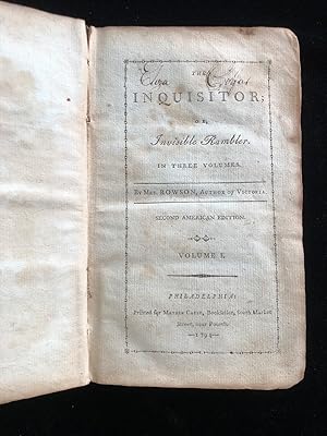 Image du vendeur pour THE INQUISITOR; OR, INVISIBLE RAMBLER. IN THREE VOLUMES. SECOND AMERICAN EDITION mis en vente par Dan Wyman Books, LLC