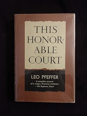 Seller image for THIS HONORABLE COURT for sale by JB's Book Vault