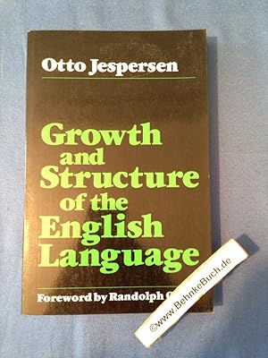 Seller image for Growth and Structure of the English Language. for sale by Antiquariat BehnkeBuch