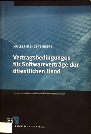 Bild des Verkufers fr Vertragsbedingungen fr Softwarevertrge der ffentlichen Hand. zum Verkauf von books4less (Versandantiquariat Petra Gros GmbH & Co. KG)