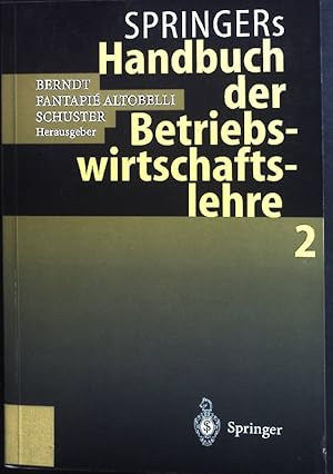 Bild des Verkufers fr Springers Handbuch der Betriebswirtschaftslehre; Teil: 2 zum Verkauf von books4less (Versandantiquariat Petra Gros GmbH & Co. KG)