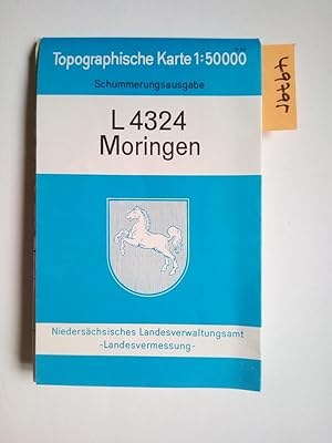 Bild des Verkufers fr Topographische Karte L 4324 Moringen Mastab 1:50000 Schummerungsausgabe / Landesvermessungsamt Niedersachsen zum Verkauf von Versandantiquariat Claudia Graf