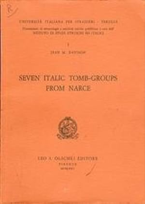 Immagine del venditore per Seven Italic tomb-groups from Narce. venduto da FIRENZELIBRI SRL