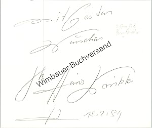 Original Autogramm Heinz Winkler (1949-2022) Sternekoch Residenz /// Autogramm Autograph signiert...