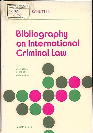 Image du vendeur pour Bibliography on International Criminal Law mis en vente par avelibro OHG