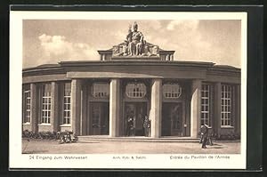 Bild des Verkufers fr Ansichtskarte Bern, Schweizerische Landesausstellung 1914, Eingang zum Wehrwesen zum Verkauf von Bartko-Reher