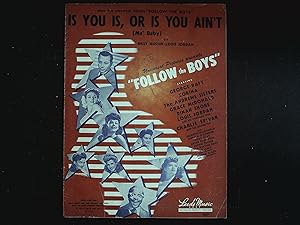 Imagen del vendedor de Follow The Boys Sheet Music 1944 George Raft, Louis Jordan a la venta por AcornBooksNH