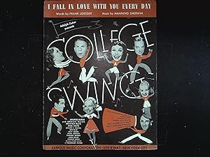 Image du vendeur pour College Swing Sheet Music 1938 George Burns, Gracie Allen, Bob Hope mis en vente par AcornBooksNH