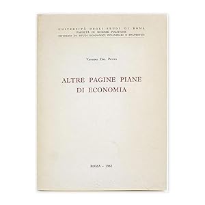Veniero Del Punta - Altre pagine piane di economia - con firma dell'autore