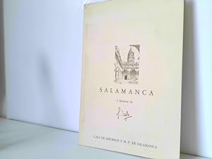 Salamanca - 2 láminas de G. Lago: SALAMANCA - Plaza del Corrillo / SALAMANCA - Patio de Escuelas ...