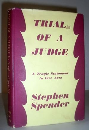 Seller image for Trial of a Judge - A Tragedy in Five Acts for sale by Washburn Books